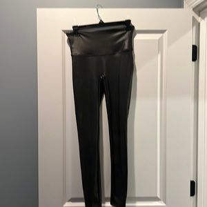 Womens Spanx faux leather leggings